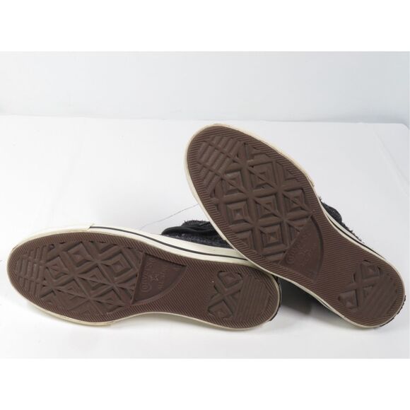 Converse Chuck 70 High Top Black Furry Suede Sneakers Women 6.5 - Picture 6 of 7